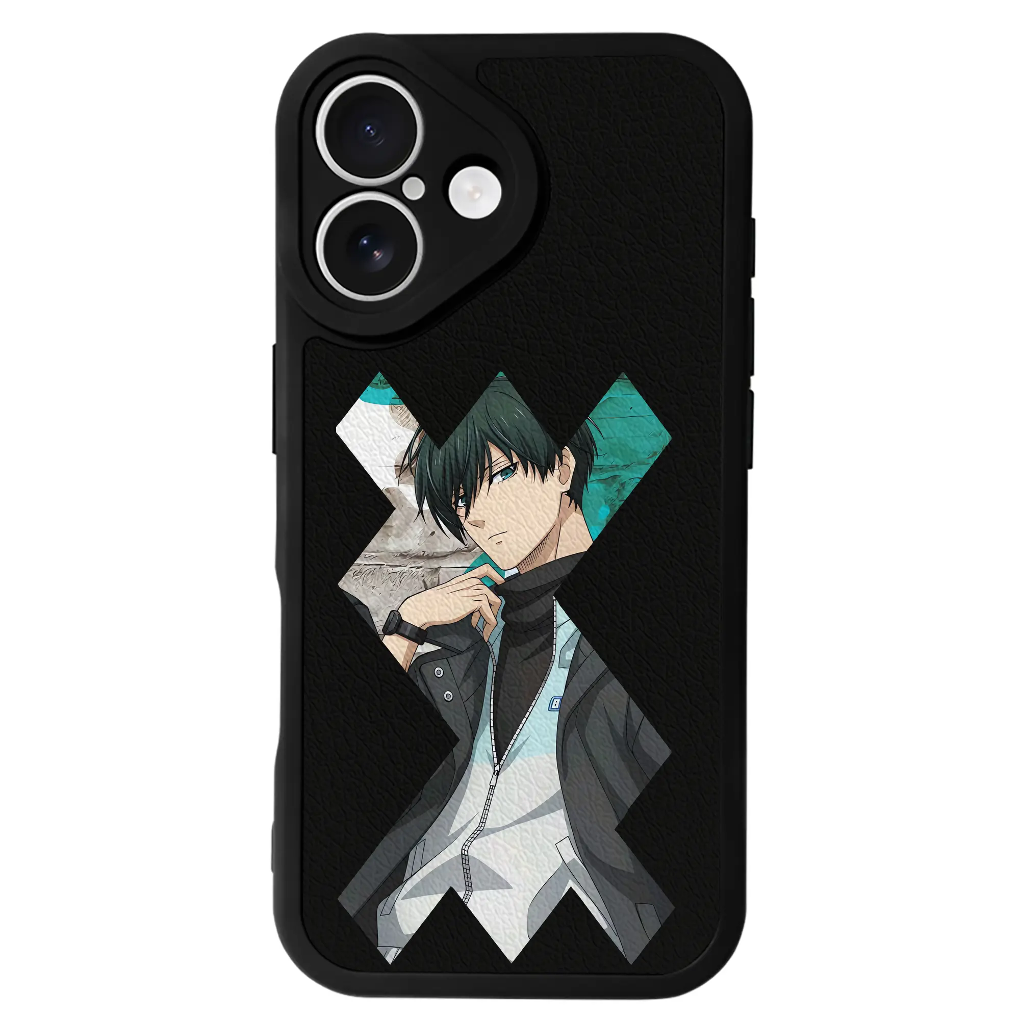 ブルーロック グッズ 糸師凛 - IPhone 16シリーズ対応 ・ シリコンスマホケース ・ レザー調 ・ 高精度フィット ・ 耐衝撃 ・ ワイヤレス充電対応 ・ 精密カット